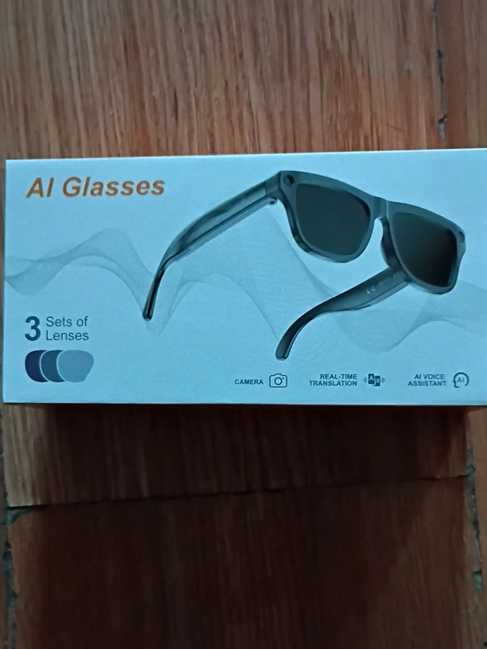 AI Glasses Smart Sunglasses in Black with AI Voice Assistant